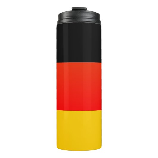 Duitse vlag of Duitse vlag Thermische Tumbler Thermosbeker (Voorkant)