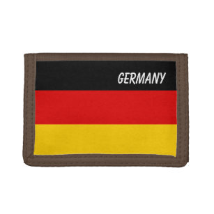 Duitse vlag op een drievoud portemonnee