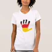 Duitse vlag op een handarbeider t-shirt (Voorkant)