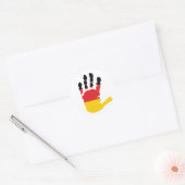 Duitse vlag op handse Stickers (Envelop)