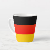 Duitse Vlag or Duitse Flag Latte Mok (Linkerhoek)