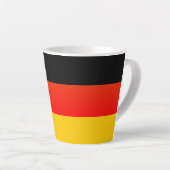 Duitse Vlag or Duitse Flag Latte Mok (Rechterhoek)