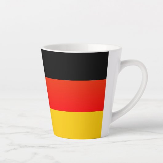 Duitse Vlag or Duitse Flag Latte Mok (Rechts)