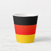 Duitse Vlag or Duitse Flag Latte Mok (Voorkant)