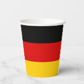 Duitse vlag papieren bekers (Achterkant)