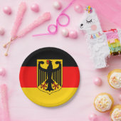 Duitse vlag papieren bordje (Feest)