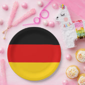 Duitse vlag papieren bordje (Feest)