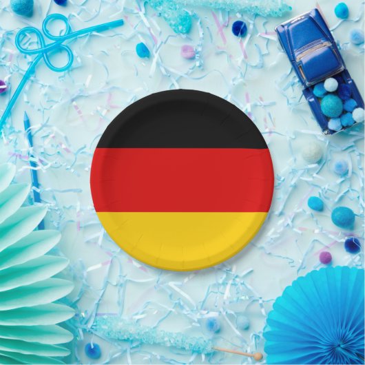 Duitse vlag papieren bordje (Feest)