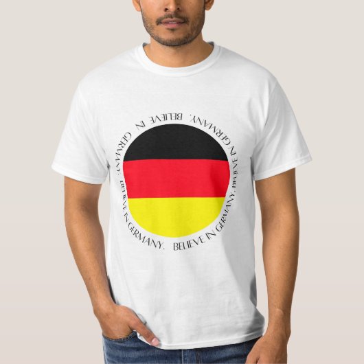 Duitse Vlag Patriottische Kleding T-shirt (Voorkant)