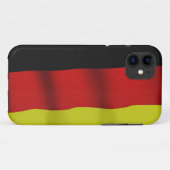 Duitse vlag patriottische telefoonzaak Case-Mate iPhone case (Achterkant (horizontaal))