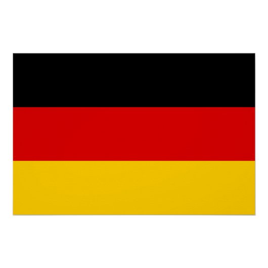 Duitse vlag perfect poster (Voorkant)