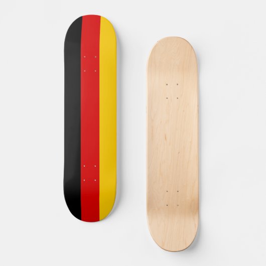 Duitse vlag persoonlijk skateboard (Voorkant)