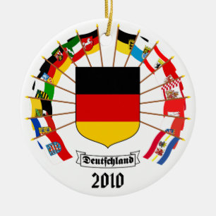 Duitse vlag Pinrad Keramisch Ornament
