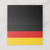 Duitse vlag plaatskaartje (Buitenkant ongevouwen)