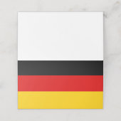 Duitse vlag plaatskaartje (Buitenkant ongevouwen)