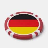 Duitse vlag poker chips (Enkel)
