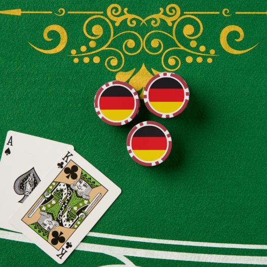 Duitse vlag poker chips (Pokertafel (Stack))