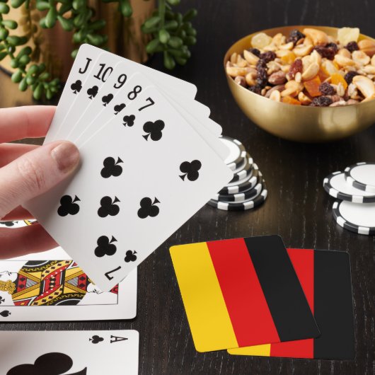 Duitse vlag pokerkaarten (Insitu)