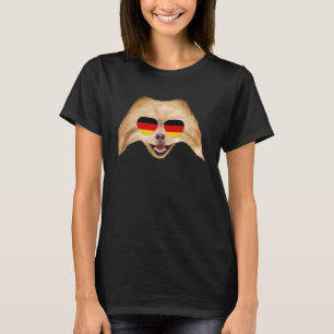 Duitse vlag Pommerse hond Duitsland pocket T-shirt