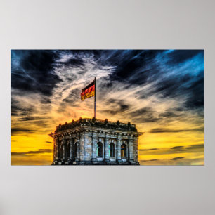 Duitse vlag poster