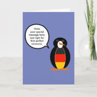 Duitse Vlag Pratende Mevrouw Pinguïn