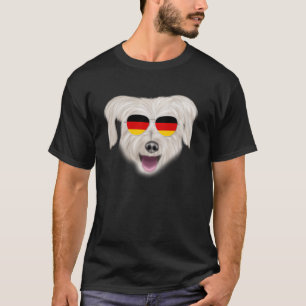 Duitse vlag Pyrenese herder hond Duitsland zak T-shirt