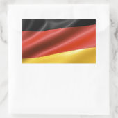 Duitse vlag rechthoekige sticker (Tas)