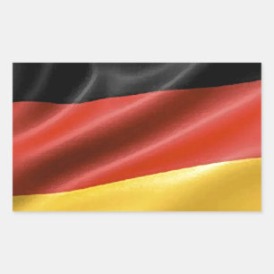 Duitse vlag rechthoekige sticker