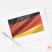 Duitse vlag rechthoekige sticker (Envelop)