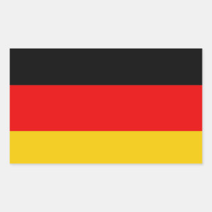 Duitse vlag rechthoekige sticker
