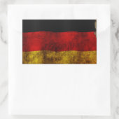 Duitse vlag - rechthoekige sticker (Tas)