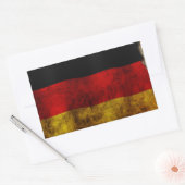 Duitse vlag - rechthoekige sticker (Envelop)