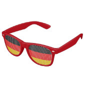 Duitse vlag retro zonnebril (Gekanteld)