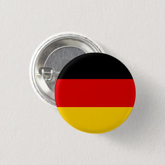 Duitse vlag ronde button 3,2 cm (Voorkant /achterkant)