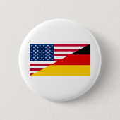 Duitse vlag ronde button 5,7 cm (Voorkant)