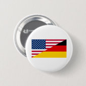 Duitse vlag ronde button 5,7 cm (Voorkant /achterkant)