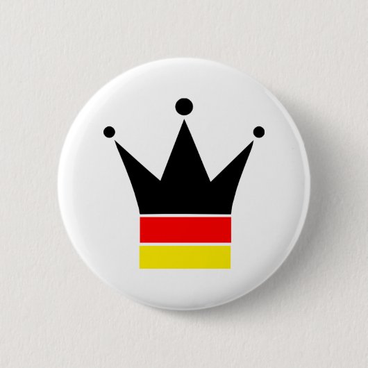 Duitse vlag ronde button 5,7 cm (Voorkant)