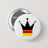 Duitse vlag ronde button 5,7 cm (Voorkant /achterkant)