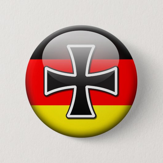 Duitse vlag ronde button 5,7 cm (Voorkant)