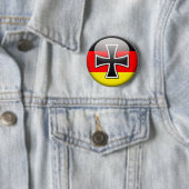 Duitse vlag ronde button 5,7 cm (In situ)