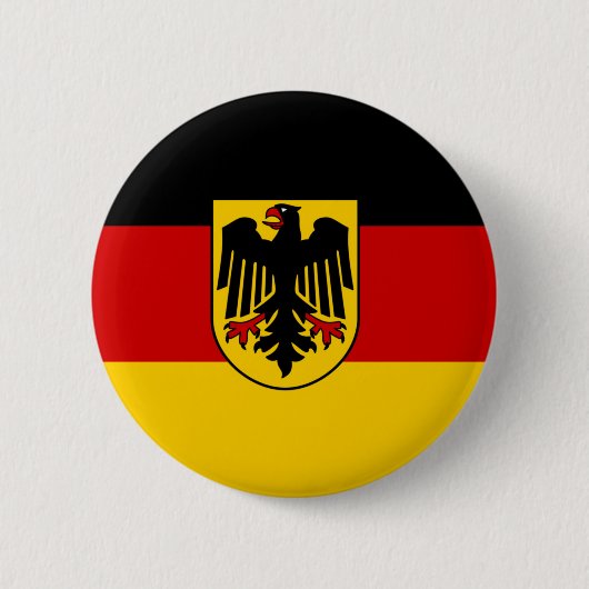 Duitse vlag ronde button 5,7 cm (Voorkant)