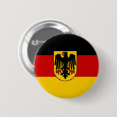 Duitse vlag ronde button 5,7 cm (Voorkant /achterkant)