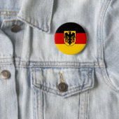 Duitse vlag ronde button 5,7 cm (In situ)