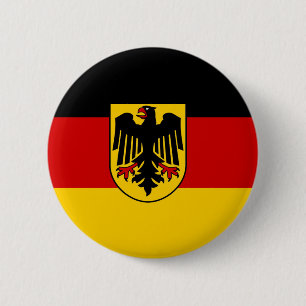Duitse vlag ronde button 5,7 cm
