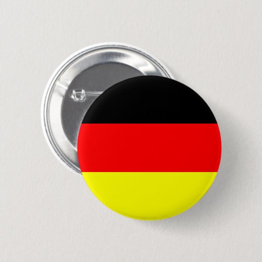Duitse vlag ronde button 5,7 cm (Voorkant /achterkant)