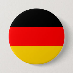 Duitse vlag ronde button 7,6 cm