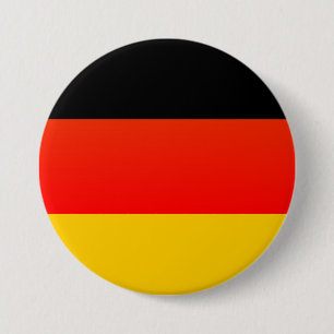 Duitse Vlag Ronde Button 7,6 Cm