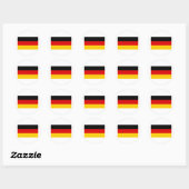 Duitse vlag ronde sticker (Vel)