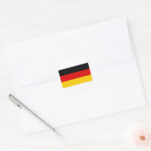 Duitse vlag ronde sticker (Envelop)