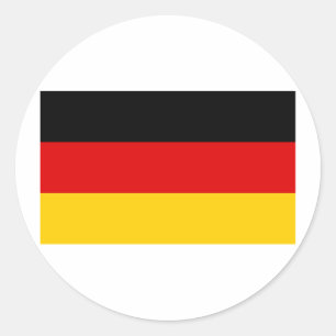 Duitse vlag ronde sticker